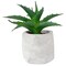 Northlight 6&#x22; Artificial Potted Aloe Succulent in Cement Pot